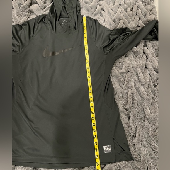Nike Dri-Fit large dark gray long sleeve hoodie pullover - Picture 11 of 13